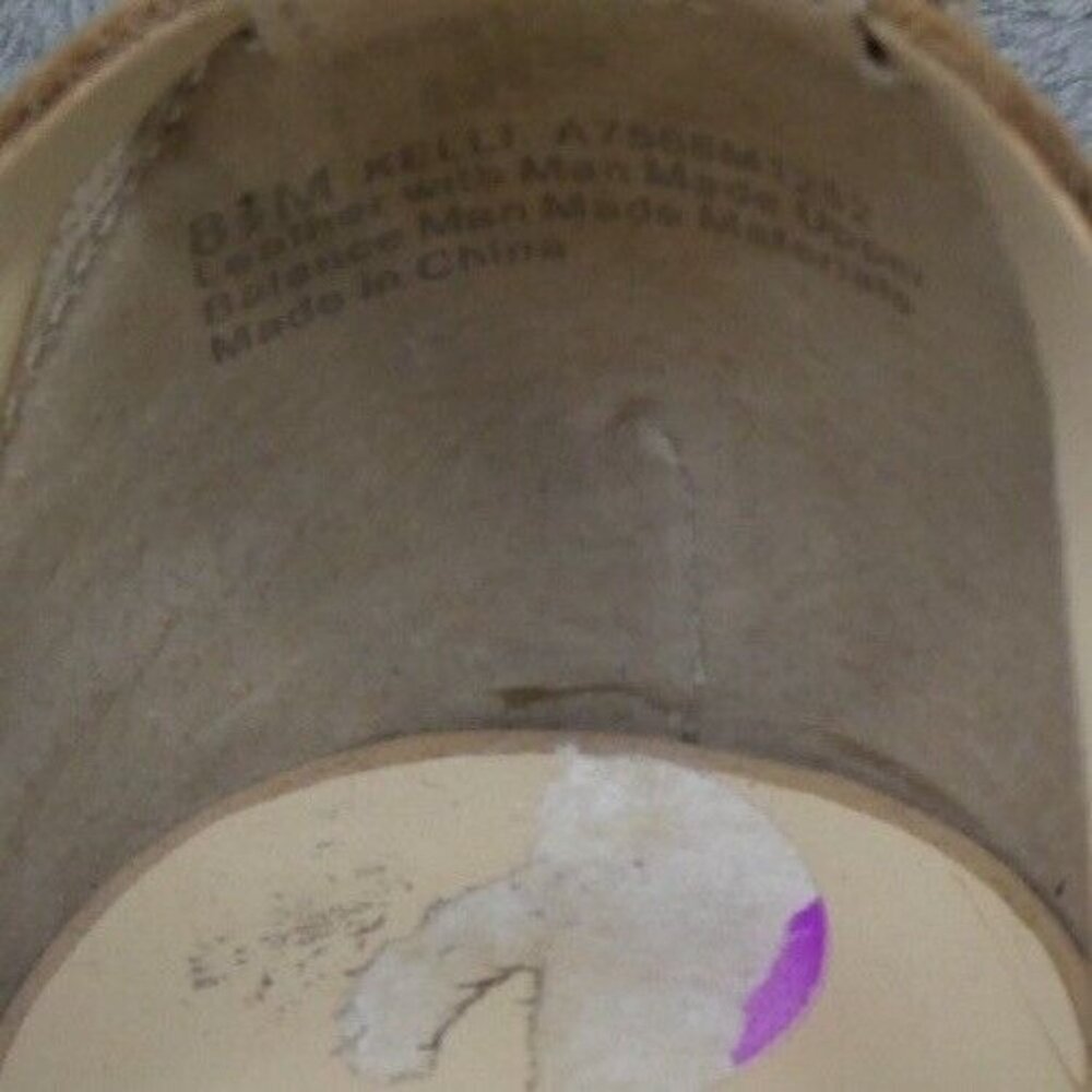 Franco Sarto Gladiator Strappy Heel Leather Sandals‎ Size 8.5 Beige Nude - Picture 8 of 8